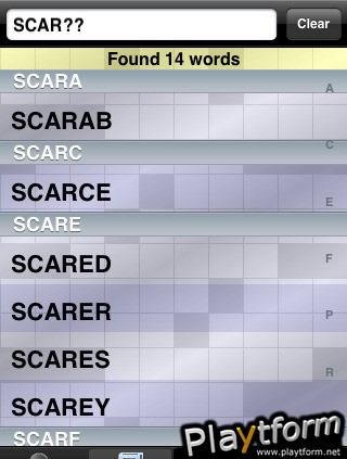 Crossword Lookup (iPhone/iPod)