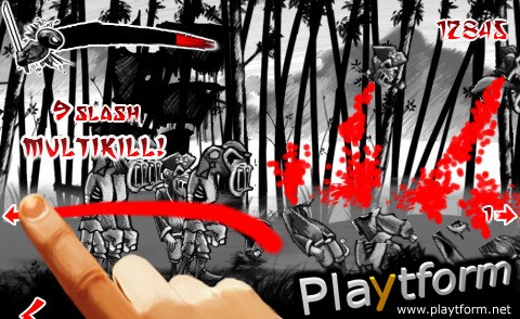 Draw Slasher: Dark Ninja vs Pirate Monkey Zombies (iPhone/iPod)