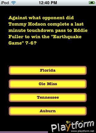 LSU Football Trivia (iPhone/iPod)