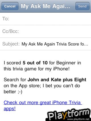 Ask Me Again Trivia: Jon and Kate Plus Eight Edition (iPhone/iPod)