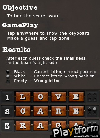 WordWise - Guess the word (if you can) (iPhone/iPod)