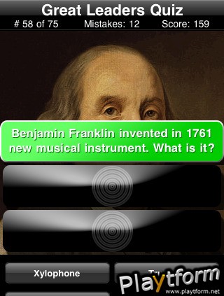 A Great Leaders Quiz (iPhone/iPod)