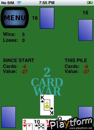 2 Card War (iPhone/iPod)