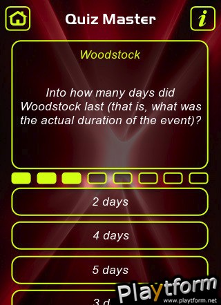 Woodstock Trivia Quiz (iPhone/iPod)