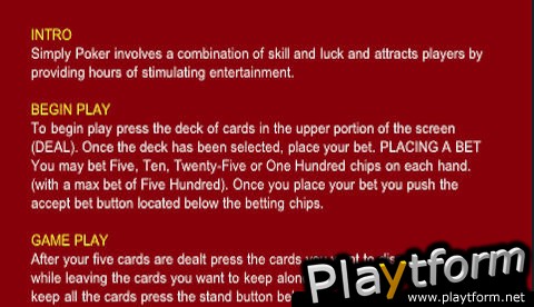 Simply Poker (iPhone/iPod)