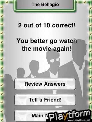 Ask Me Again Trivia: Ocean's Movie Edition (iPhone/iPod)