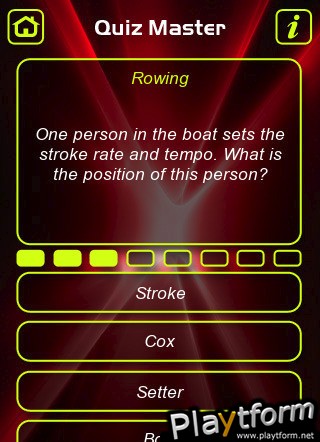 Rowing Trivia Quiz (iPhone/iPod)
