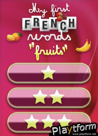 My first french words: Fruits (iPhone/iPod)