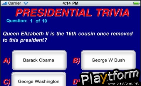 Presidential Trivia (iPhone/iPod)