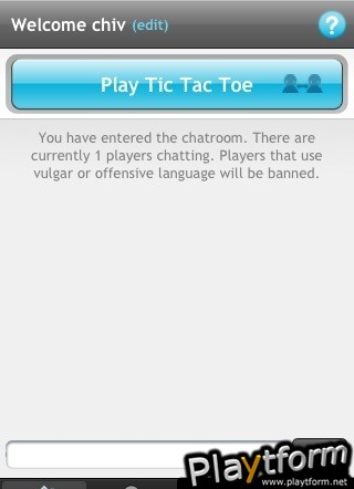 TicTacToe Online (iPhone/iPod)