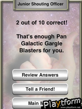 Ask Me Again Trivia: Hitchhiker's Guide to the Galaxy Edition (iPhone/iPod)