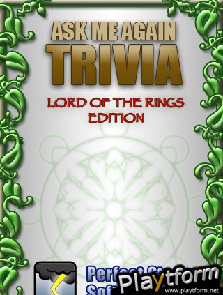 Ask Me Again Trivia: Lord of the Rings Edition (iPhone/iPod)