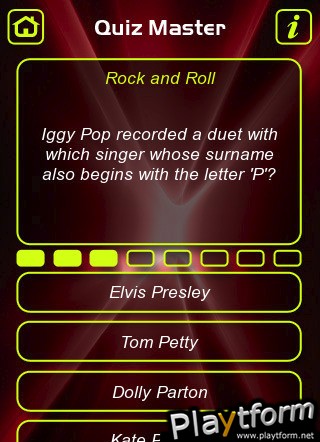Rock Music Trivia Quiz (iPhone/iPod)
