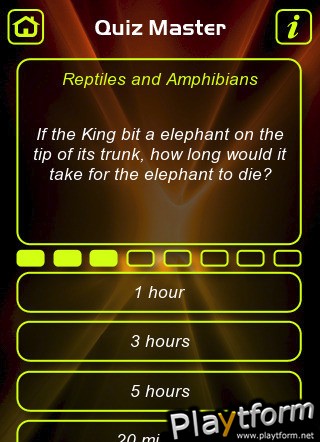 Snakes Trivia Quiz (iPhone/iPod)