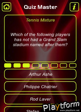 Tennis Trivia Quiz (iPhone/iPod)