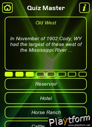 Wild West Trivia Quiz (iPhone/iPod)
