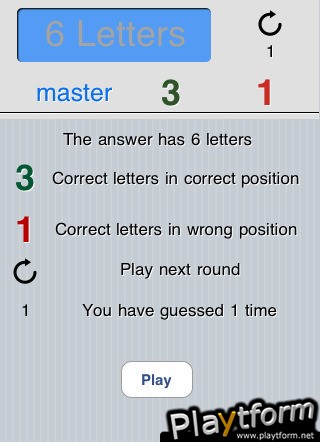 Word - guessing game (iPhone/iPod)