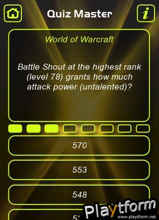 World of Warcraft Game Trivia Quiz (iPhone/iPod)