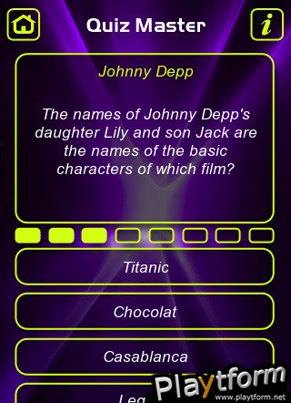 Johnny Depp Trivia Quiz (iPhone/iPod)