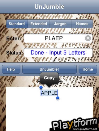 UnJumble Pro (iPhone/iPod)