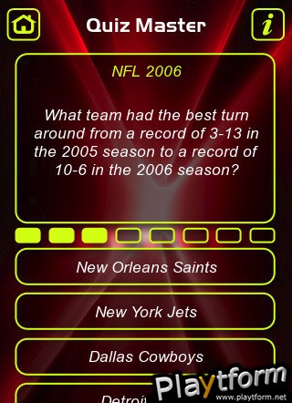 American Football NFL Trivia Quiz (iPhone/iPod)