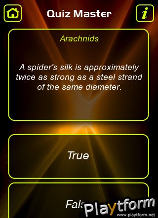 Animals True or False Trivia Quiz (iPhone/iPod)