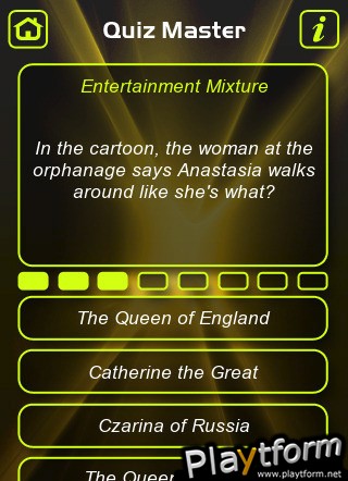 Entertainment Trivia Quiz (iPhone/iPod)