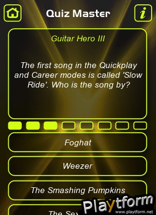 Guitar Hero Game Trivia Quiz (iPhone/iPod)