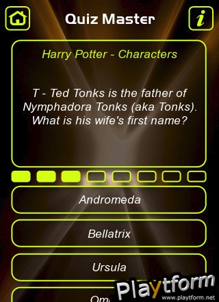 Harry Potter Characters Trivia Quiz (iPhone/iPod)