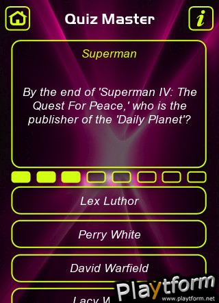 Superman Movies Trivia Quiz (iPhone/iPod)