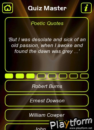 Poetry Trivia Quiz (iPhone/iPod)