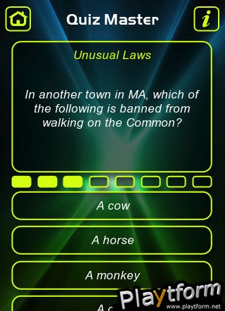 Unusual & Stupid Laws Trivia Quiz (iPhone/iPod)