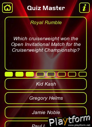 Wrestling Trivia Quiz (iPhone/iPod)