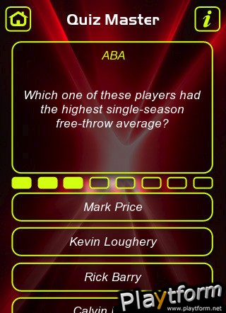 Basketball NBA Trivia Quiz (iPhone/iPod)