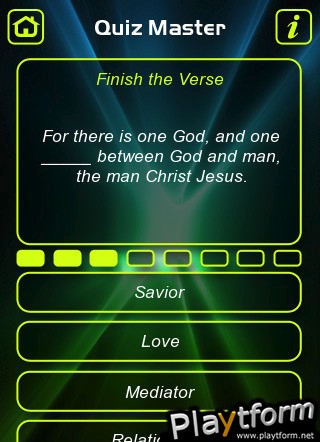 Bible Quotes Trivia Quiz (iPhone/iPod)