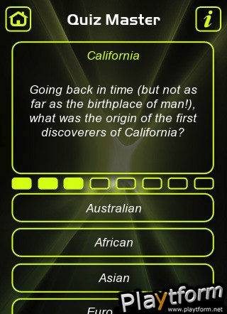 California Trivia Quiz (iPhone/iPod)
