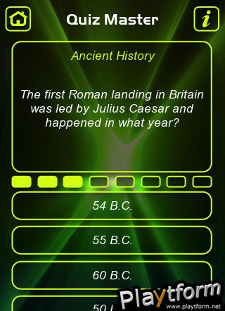 Ancient History Trivia Quiz (iPhone/iPod)