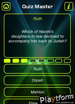 Bible Old Testament Trivia Quiz (iPhone/iPod)