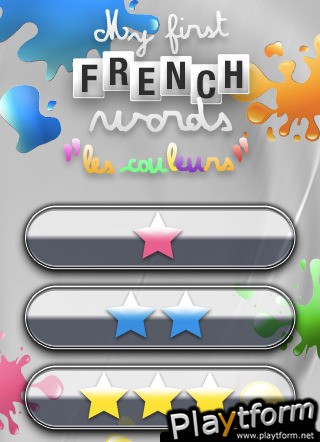 My first french words: Colors (iPhone/iPod)