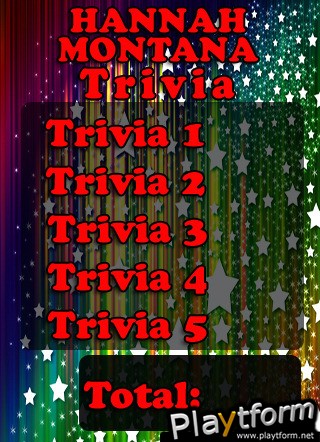 Hannah Montana Trivia and Quiz (iPhone/iPod)