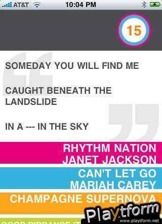Lyric Genius - 90s Edition (iPhone/iPod)