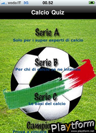 iCalcio Quiz (iPhone/iPod)