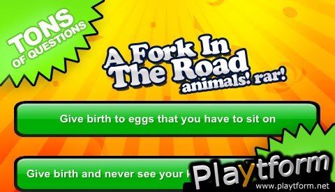 A Fork in the Road Party Trivia Game (iPhone/iPod)