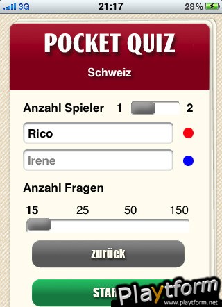 Pocket Quiz: Schweiz (iPhone/iPod)