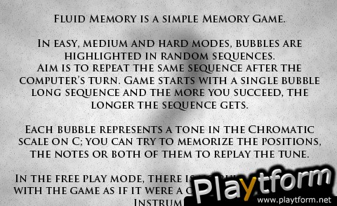 Fluid Memory (iPhone/iPod)