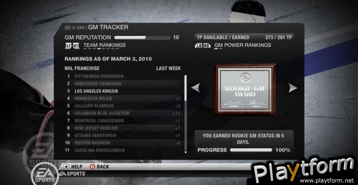NHL 10 (Xbox 360)