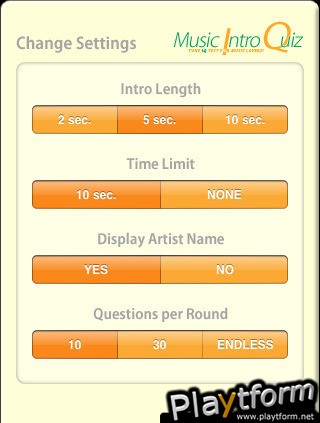 Music Intro Quiz (iPhone/iPod)