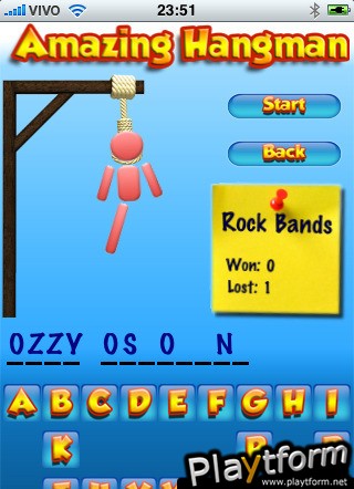 Amazing Hangman (iPhone/iPod)