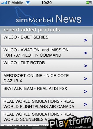 simFlight (iPhone/iPod)