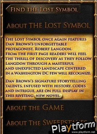 The Lost Symbol Memory Game (Mobile)